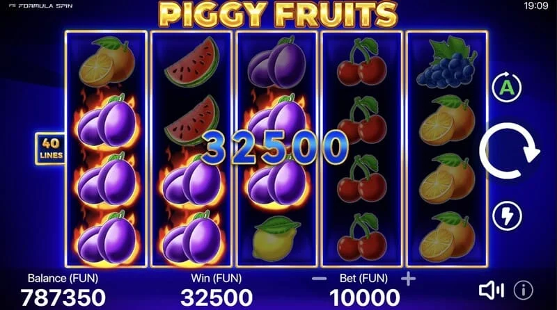Piggy Fruits - yhdistelmä possukuvia ja hedelmämerkkejä
